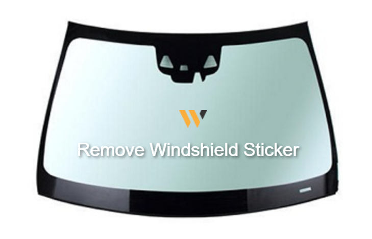 How to remove sticker from car windshield or window