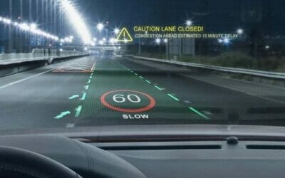 Heads-Up-Display (HUD) Windshield in Car